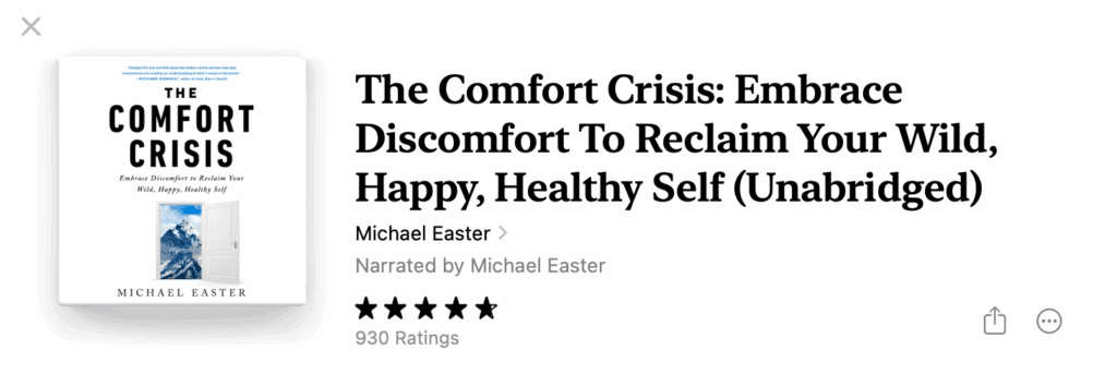 The Comfort Crisis